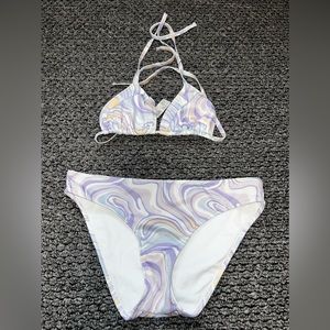 Hollister Ribbed Bathing Suit Set